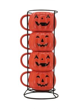 Halloween Pumpkin Stackable Mugs